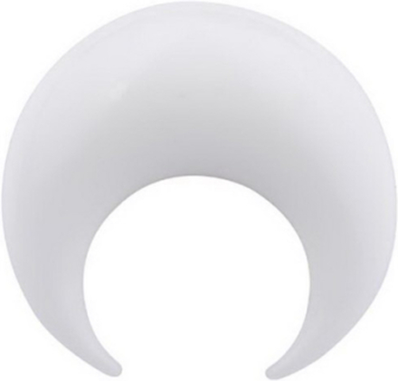 Silikon Djengis - Hvit Ørepiercing - 4 mm