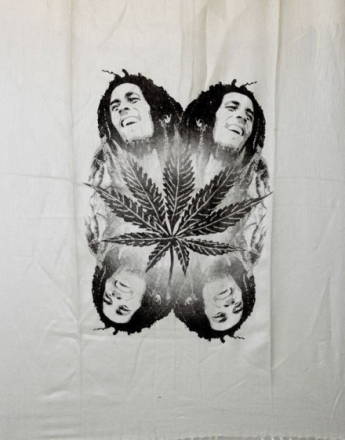 Bob Marley Weed - Beige Scarf
