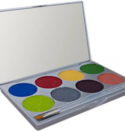 Paradise Makeup AQ - 8-color Palette - 56 g Mehron Tropical Palett med 8 Färger