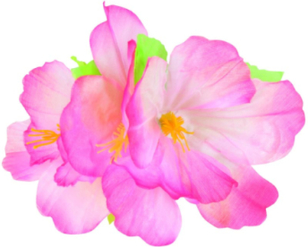 Fint Hårspänne med Rosa Hawaii-Blomma