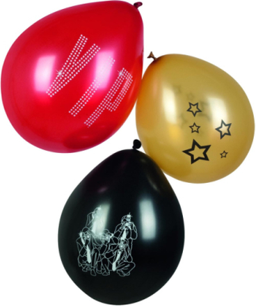 6 stk Ballonger 25 cm - VIP Party