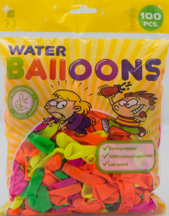 100 st Vattenballonger i Blandade Färger