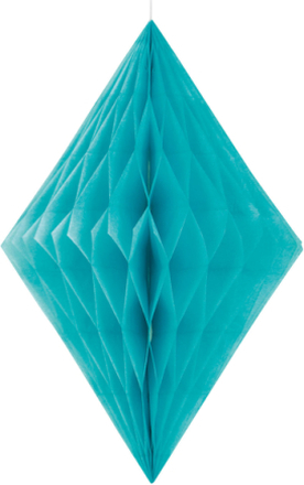 1 st Turkos Diamantformad Honeycomb 35 cm