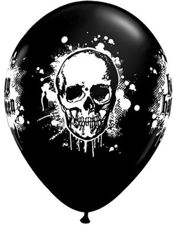 6 Stk 27 cm Ballonger - Cracked Skull