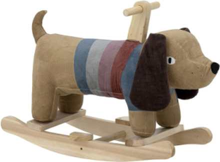 Charlie Rocking Toy, Dog, Brown, Polyester Toys Rocking Toys Multi/patterned Bloomingville