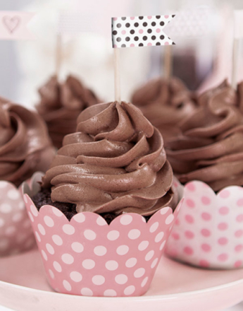6 stk Cupcake/Muffinsomslag - Candyworld