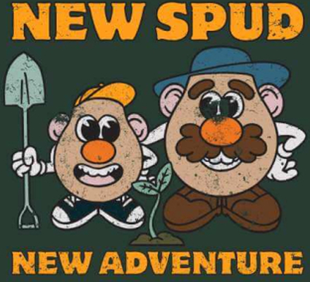 Mr. Potato Head New Spud, New Adventure Men's T-Shirt - Green - S