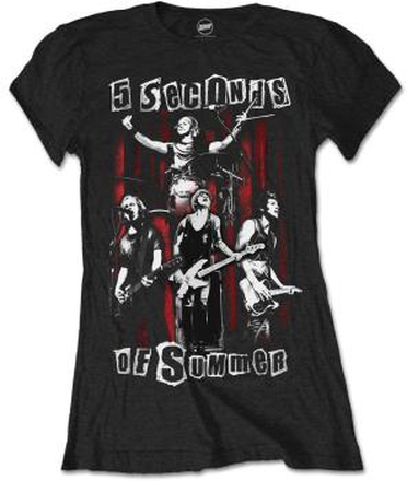 5 Seconds of Summer: Ladies T-Shirt/Spray Live (Skinny Fit) (X-Large)