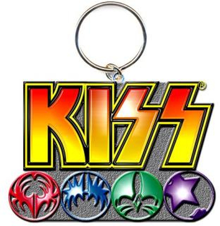 KISS: Keychain/Logo & Icons (Enamel In-fill)