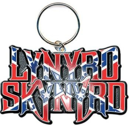 Lynyrd Skynyrd: Keychain/Flag Logo (Enamel In-fill)
