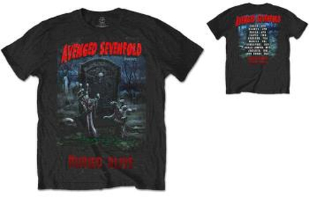 Iron Maiden: Unisex T-Shirt/Fear of the Dark Blue Tone Eddie Vertical Logo (Large)