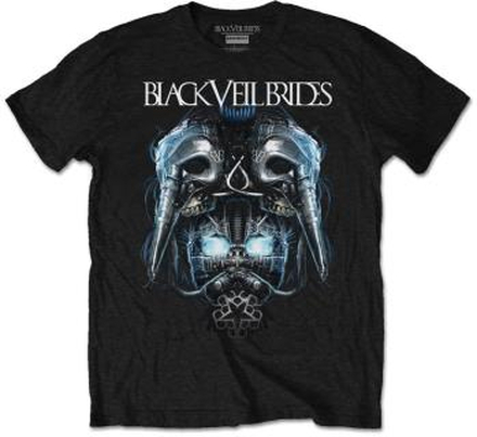 Black Veil Brides: Unisex T-Shirt/Metal Mask (Retail Pack) (Medium)