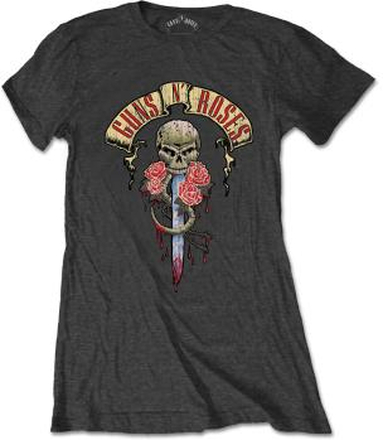 Guns N"' Roses: Ladies T-Shirt/Dripping Dagger (Small)
