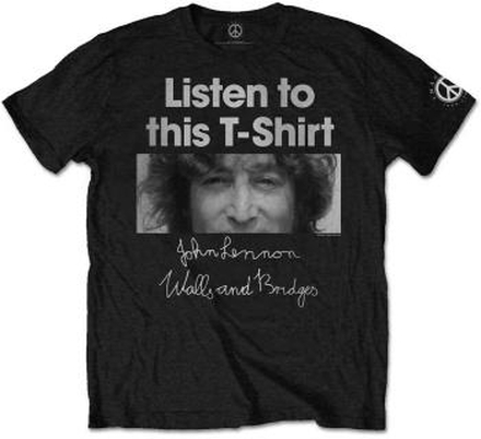 John Lennon: Unisex T-Shirt/Listen Lady (Large)