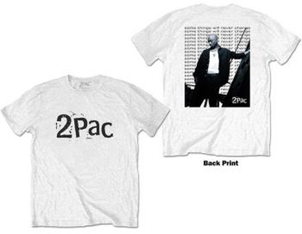 Tupac: Unisex T-Shirt/Changes Back Repeat (Back Print) (Medium)