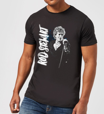 Rod Stewart Poster Men's T-Shirt - Black - XL