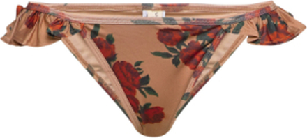 Rita Bikini Briefs Warm Beige Swimwear Bikinis Bikini Bottoms Bikini Briefs Multi/mønstret Underprotection*Betinget Tilbud
