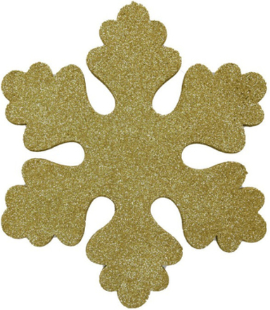 1x Gouden decoratie sneeuwvlok van foam 40 cm