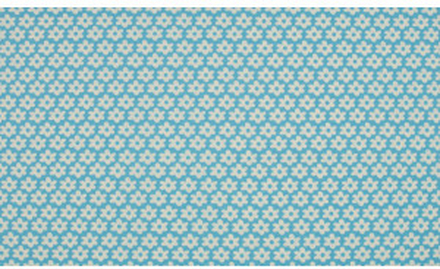 Minimals Bomullspoplin Tyg Print 2 Flower Blue 145cm - 50cm