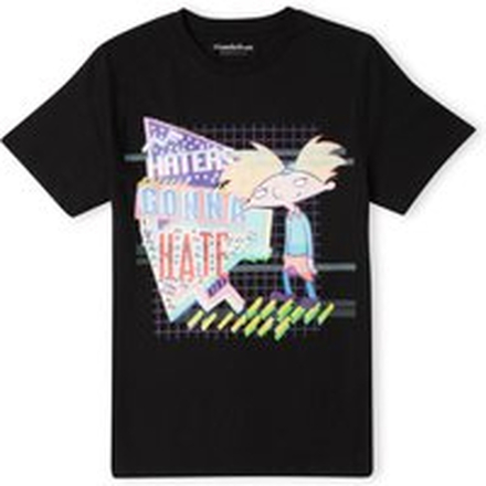 Nickelodeon Hey Arnold Haters Gonna Hate Unisex T-Shirt - Black - L - Black