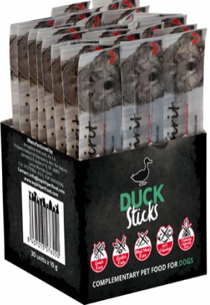 AlphaSpirit Duck Sticks till hund - 30-pack