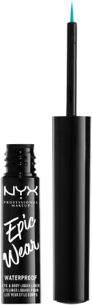 Epic Wear Metallic Liquid Liner Eyeliner Sminke Blå NYX Professional Makeup*Betinget Tilbud