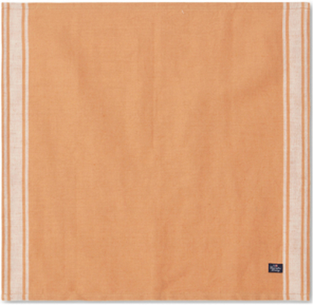 Linen Cotton Napkin With Side Stripes Home Textiles Kitchen Textiles Napkins Cloth Napkins Orange Lexington Home