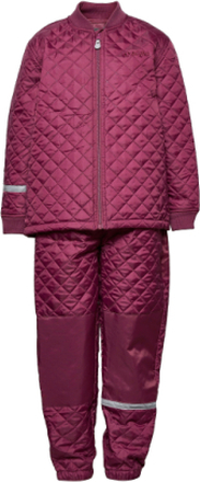 Tiger Thermo Set Outerwear Thermo Outerwear Thermo Sets Rosa ZigZag*Betinget Tilbud