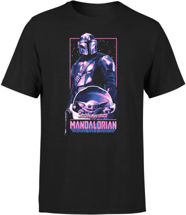The Mandalorian Grogu & Mando Pink Men's T-Shirt - Black - M - Black