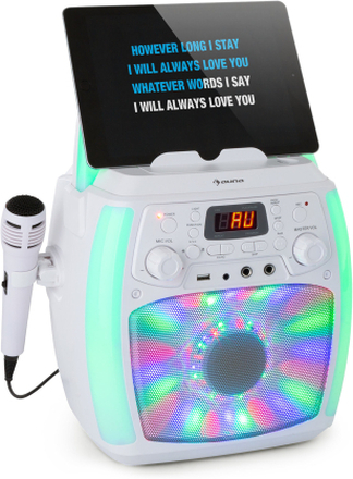 StarMaker Plus Karaokeanläggning karaokemaskin bluetooth CD LED-show RCA