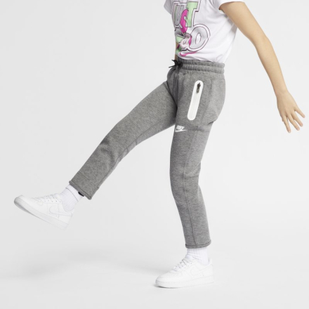 Nike Sportswear Tech Fleece Younger Kids' Trousers - Grey