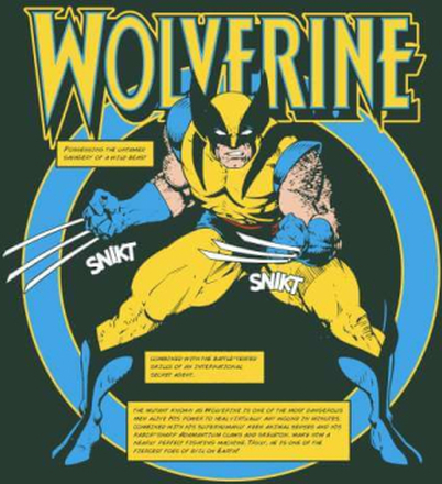 X-Men Wolverine Bio T-Shirt - Green - S