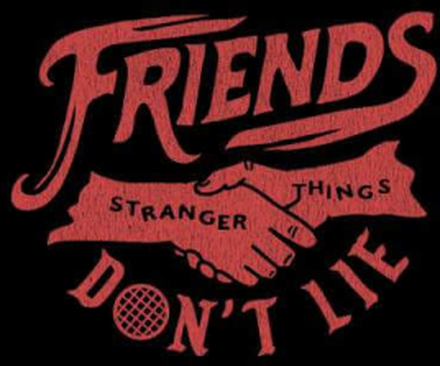 Stranger Things Friends Don't Lie Unisex T-Shirt - Black - S