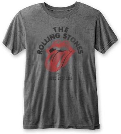 The Rolling Stones: Unisex T-Shirt/New York City 75 (Burnout) (X-Large)