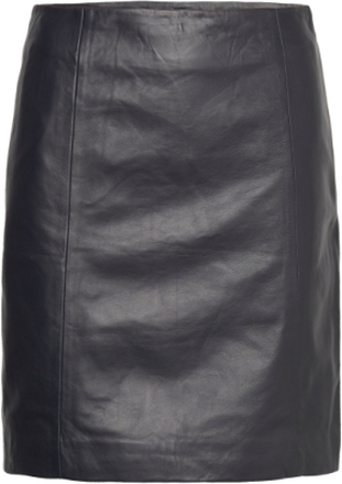 2Nd Electra - Refined Leather Kort Nederdel Black 2NDDAY