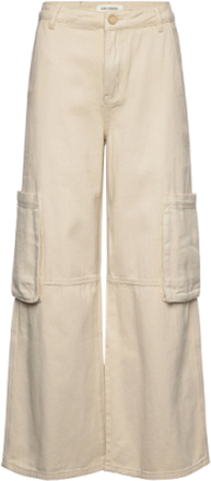 Trousers Bottoms Trousers Wide Leg Cream Sofie Schnoor