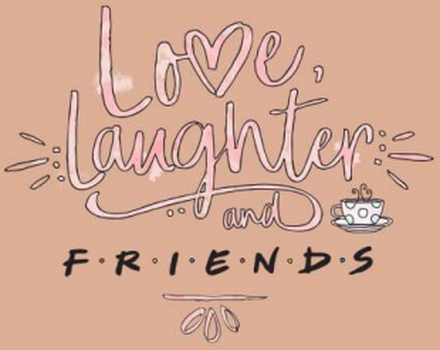 Friends Love Laughter Women's T-Shirt - Dusty Pink - XXL