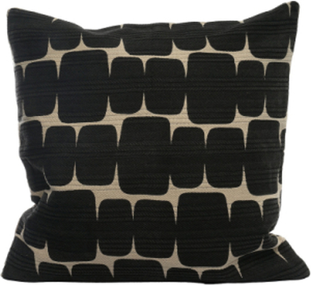 Printed St | C/C 50X50 | Black Home Textiles Cushions & Blankets Cushion Covers Black Ceannis