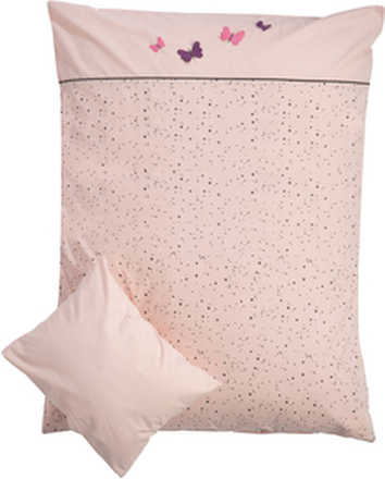 Be Be Be 's Collection Sengelinned 3D Butterfly Pink 100 x 135 cm
