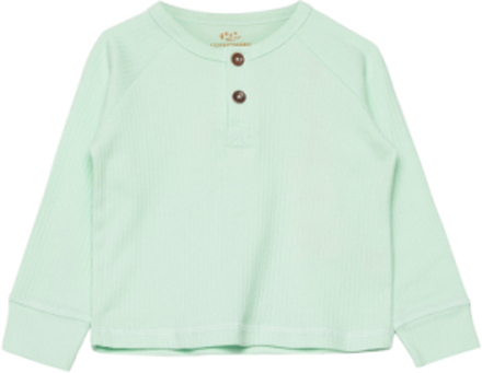 Rib Jersey T-Shirt Ls T-shirts Long-sleeved T-shirts Grønn Copenhagen Colors*Betinget Tilbud