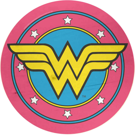 Decorsome x DC Wonder Woman Wooden Side Table - Silver