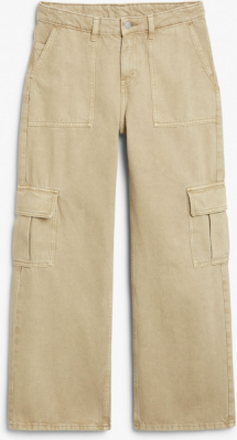 Kameko low waist cargo jeans - Beige