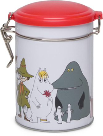 Moomin Characters Round Tea Tin Home Meal Time Baking & Cooking Cookie Cutters Multi/patterned Martinex