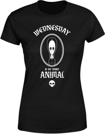 The Addams Family Wednesday Is My Spirit Animal Women's T-Shirt - Black - S - Black