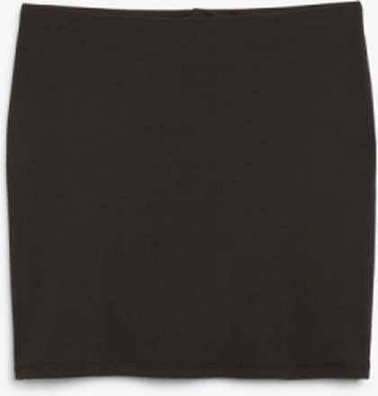 Low waist mini skirt - Black