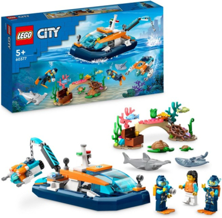 LEGO City Exploration 60377 Utforskare och dykarbåt
