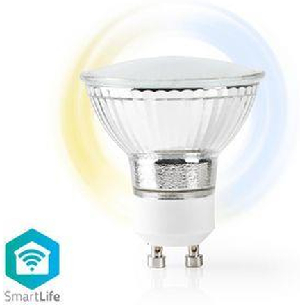 Nedis SmartLife LED Spot | Wi-Fi | GU10 | 400 lm | 5 W | Kall Vit / Varm Vit | 2700 - 6500 K | Energiklass: A+ | Android- / IOS | PAR16 | 1 st.