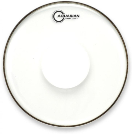 12" Classic Clear With Power Dot, Aquarian