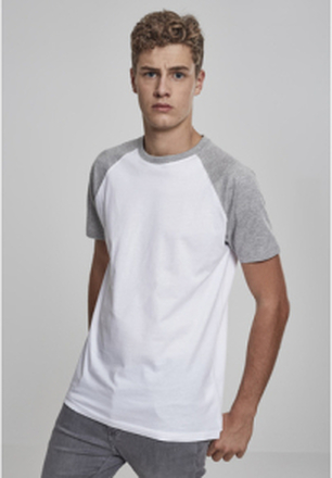 T-shirt Raglan Contrast blanc/gris S