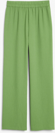 High waist straight leg trousers - Green